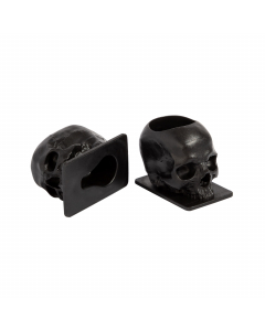 Pose med 200 Saferly Skull 16 mm blekk kopper - Svart