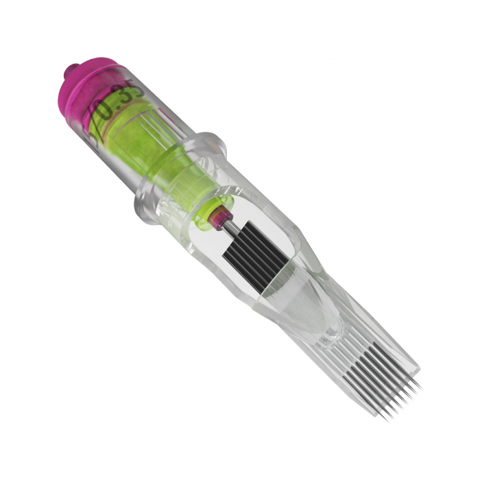 Eske med 10 Stellar 2.0 Nålpatroner - Magnum Long Taper