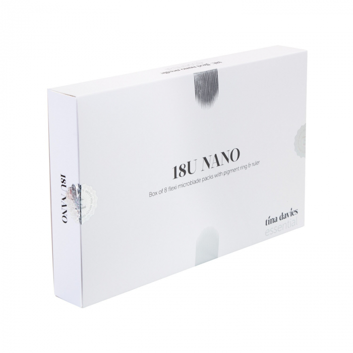Boks med 8 Tina Davies Essential Microblades - 18 U Needle Nano