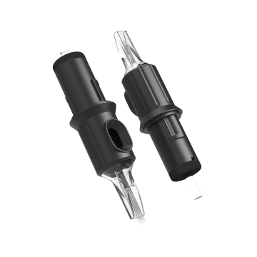 Eske med 20 Ghost Black Needle Cartridges - Magnum Medium Taper