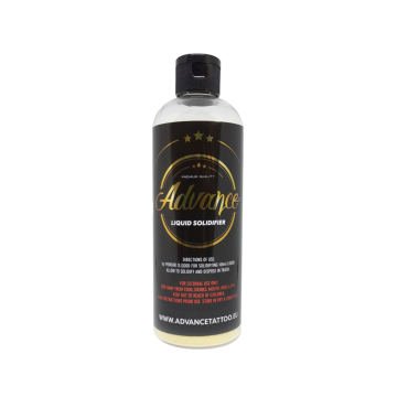 Advance Liquid Solidifier 210 g bottle with black label and gold text