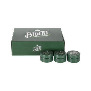 Eske med 24 BIOTAT Tattoo Clove Soft Butter 25 ml Studio Display