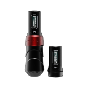 FK Irons Flux Max med 2x PowerBolt II - 4,0 mm Slaglengde - Yomico Rød/Svart