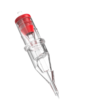 Eske med 20 Ghost Nano Needle Cartridges - Round Liner Long Taper