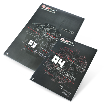 Killer Ink 180GSM Høy kvalitets artist/tegneblokk A3 eller A4 (30 Ark)