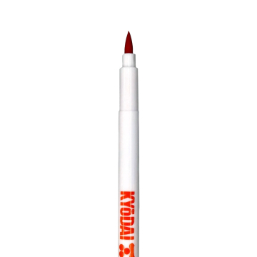 Pakke med 5 Kyodai Soft Tip Brush Pen - Kyodai Vermillion