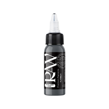 Raw Pigments Platinum - Metal Grey Dark Tatoveringsblekk - 30ml