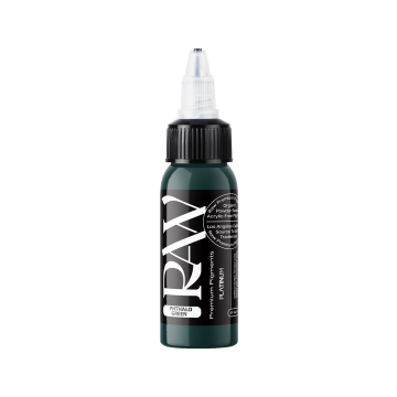 Raw Pigments Platinum - Phthalo Green Tatoveringsblekk - 30ml
