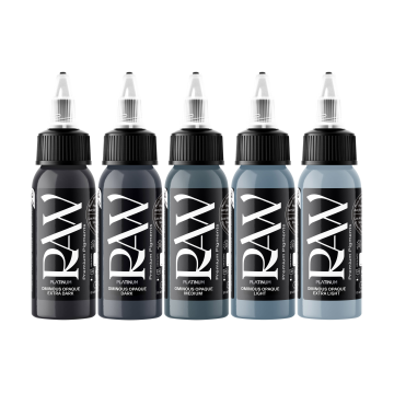 Raw Ink - Ominous Opaques-sett - 5 x 30ml