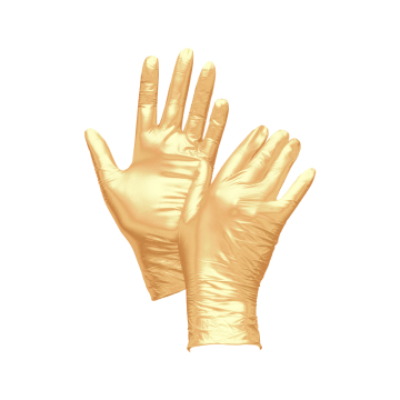 Eske med 100 Uniglove Fancy Gloves Nitrile Gold