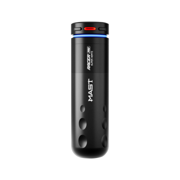 Dragonhawk Mast Racer Pro trådløs tatoveringspenn med 2 x batterier - svart - 4,2 mm slaglengde