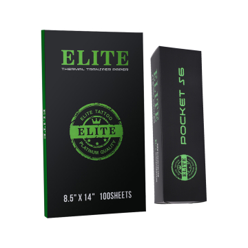 Elite Pocket S6 USB Termisk Skriver & Eske med 100 Elite Termisk overføringspapir (8.5" x 14")