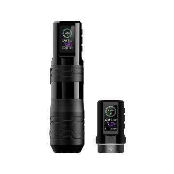 EZ P3 Pro Turbo Trådløs tatoverings-penn med ekstra batteri - Svart