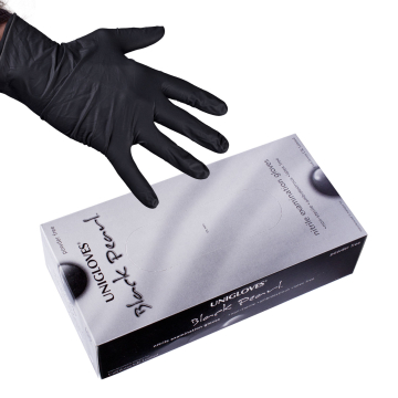 100 stk. Uniglove Black Pearl nitrilehansker