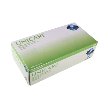 100 stk. Cream Unicare Latex PF hansker