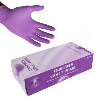 100 stk. Uniglove Violet Pearl nitrilehansker