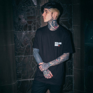 Killer Ink By Hobo Jack - Sid the Skull Block T-skjorte - Svart