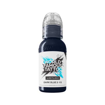 World Famous Limitless Tattoo Ink - Mørkeblå 2 v2 30 ml