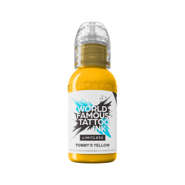 World Famous Limitless Tatoveringsblekk - Tommy's Yellow 30 ml