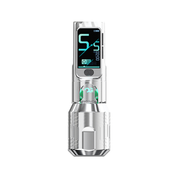 OG FURY II Wireless Tattoo Pen - Sølv - 4,2mm slaglengde