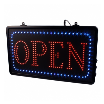 LED lysskilt OPEN - studio skilt EU
