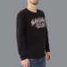 Luxury Hustle Wear Long Sleeve T-skjorte El Whyner 'Hustle Butter Deluxe' i svart