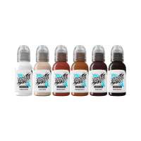 World Famous Limitless Tattoo Ink - Michele Turco portrettsett - 6x 30 ml