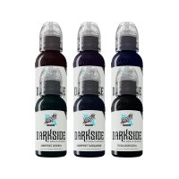 World Famous Limitless Tatoveringsblekk - Nikolay Dzhangirov Darkside Set - 6x 30 ml - Utløper august 2024