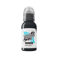 World Famous Limitless Tatoveringsblekk - Dark Grey 1 30 ml