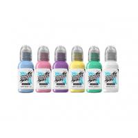 World Famous Limitless Tattoo Ink - Pastell Collection - 6x 30 ml
