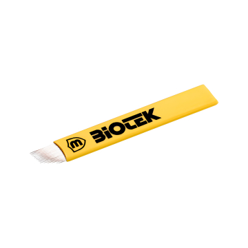 Eske med 25 Biotek Microblading Blader 0.18 mm - Flexy 16C