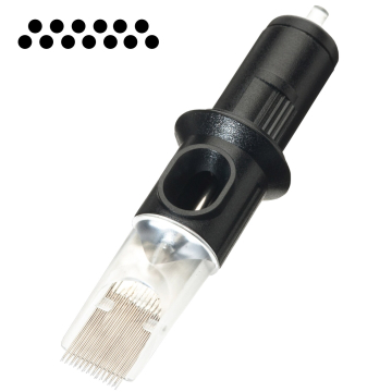 Eske med 10 Cheyenne Safety Magnum tatoveringsnålpatroner