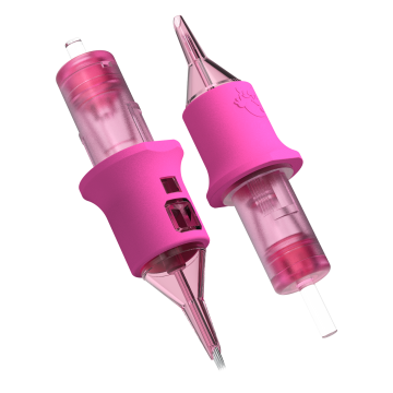 Eske med 50 Ghost Pink Nålpatroner - Tight Liners Long Taper