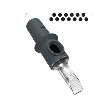 Eske med 10 Killer Ink Precision nålpatroner - Soft Edge Magnum