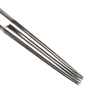 Eske med 50 Magic Moon 0,35MM Runde liner-tatoveringsnåler med lang spiss