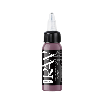 Raw Pigments Platinum - Maroon Tatoveringsblekk - 30ml