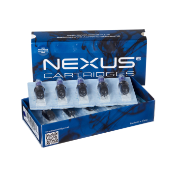 Eske med 20 Nexus Tattoo Cartridges - Whipshading Stipple Mag