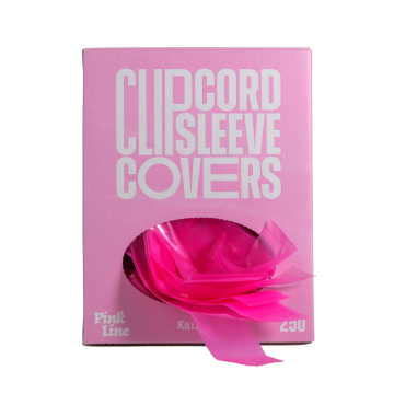 Eske med 250 Killer Ink Pink Line plasttrekk for Ledning