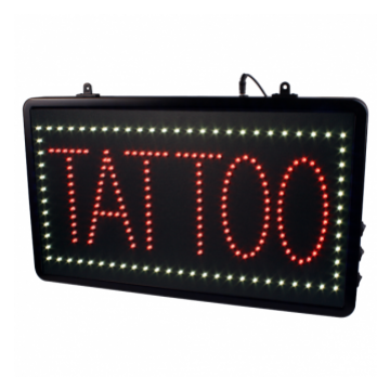 LED lysskilt TATTOO - studioskilt EU