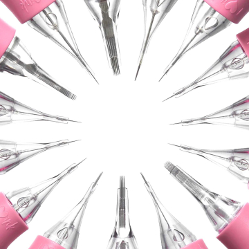 Eske med 15 Tina Davies PIXL nålpatroner - Prøvepakke