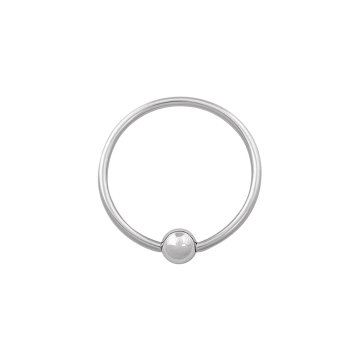 Tilum Titanium Captive Bead Ring med kule