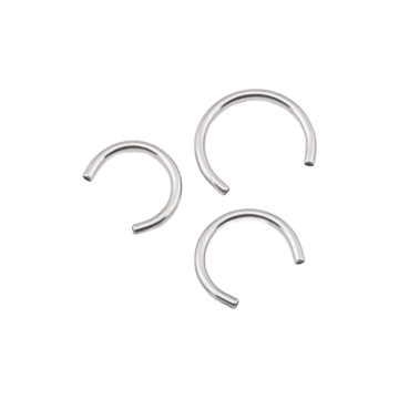 Tilum Titanium Circular Barbell Post med innvendig gjenge