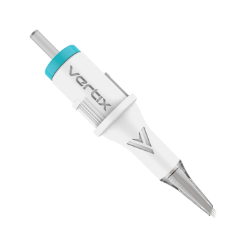 Boks med 20 Vertix Pico-patroner rund liner sloped lang spiss