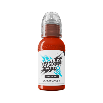 World Famous Limitless Tatoveringsblekk - Dark Orange 1 30 ml