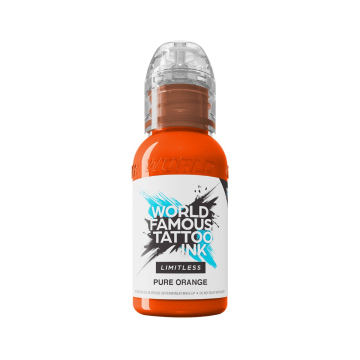 World Famous Limitless Tatoveringsblekk - Pure Orange 30 ml
