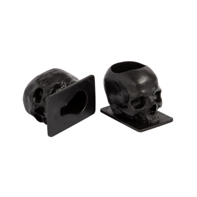 Pose med 200 Saferly Skull 16 mm blekk kopper - Svart