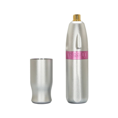 Bishop PMU Pen - Sølv med rosa spiss - 2,5 mm slag