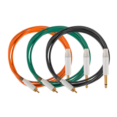 Evolution Cords 'Medusa Silicone Range' 2m Silicone rett RCA kabel
