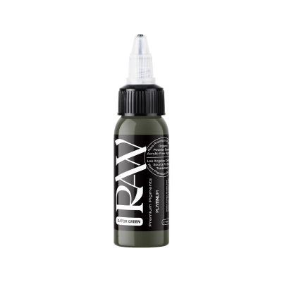 Raw Pigments Platinum - Gator Green Tatoveringsblekk - 30ml