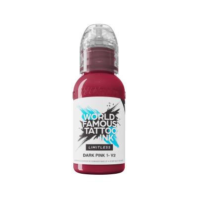 World Famous Limitless Tattoo Ink - Dark Pink 1 v2 30 ml